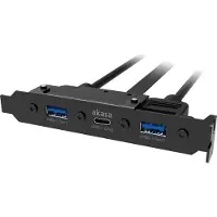 Akasa 2xUSB3/1xUSB-C adapterpanel