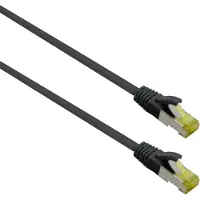 Helos patchkabel Cat 6a Superflex S/FTP RJ45 sort 25m AWG27/7 GHMT