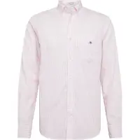 Gant Ganttil mænd. 3000130 Skjorte Regular Fit pink stribet poplinskjorte (XXL), Casual, Bomuld, Klassisk, Lange ærmer