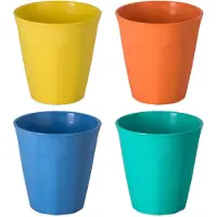 Koziol Nora kop M 30 cl 4-pak Blå/Koral/Grøn/Gul