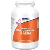 Now , Vegetarisk Glukosamin & MSM, 240 Veg Kapsler