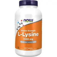 Now , L-Lysin, 1,000 mg, 250 Tabletter