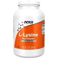 Now , L-Lysin Reen Powder, 1 lb (454 g)