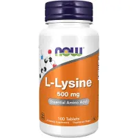 Now , L-Lysin, 500 mg, 100 Tabletter