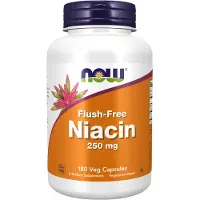 Now , Flush-Free Niacin, 250 mg, 180 Veg Kapsler
