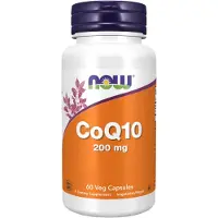 Now , CoQ10, 200 mg, 60 Vegansk kapsler