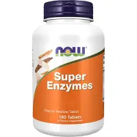 Now , Super Enzymer, 180 Tabletter