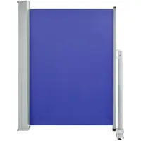 vidaXL sammenrullelig sidemarkise til terrassen 100 x 300 cm blå