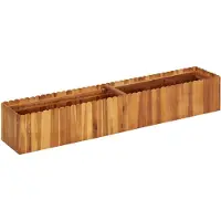 vidaXL hævet plantekasse 150x30x25 cm massivt akacietræ