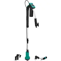 Vonroc Regnvandspumpe 12V – 50W | 1500 l/t | Inkl. Akku & Lader | Justerbar Dybde & Tørkørselsbeskyttelse | Til Regnvandstønder