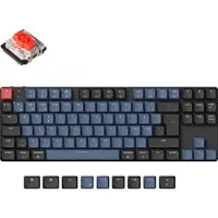 Keychron K1 Pro QMK/VIA Wireless RGB Hot Swap Low Profile Red - Gaming Tastatur - Uden Numpad - Nordisk - Sort