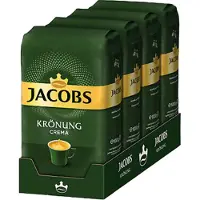Jacobs Krönung Caffè Crema, 1 kg, Caffe crema, 1 stk, Taske