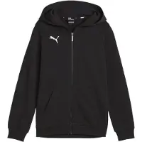 Puma Hættetrøje teamGOAL Casuals Full Zip - Sort/Hvid Børn, størrelse 140 cm