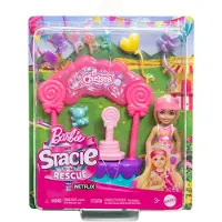 Barbie Stacie Til Undsætning Med Chelsea Sweet Shop Playset Dukke