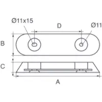 Talamex Vetus Anode Type 25 Aluminium
