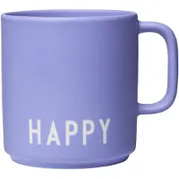 Design Letters Krus - Favourite - Lavendel m. Happy - - OneSize - Kop