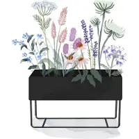 Ferm Living plant box large Black