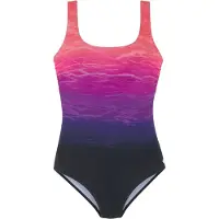LASCANA Badedragt mørkeblå / lilla / pink / neonpink