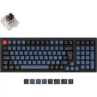 Keychron K4 Pro QMK/VIA Wireless RGB Hot Swap K Pro Brown - ND - Gaming Tastatur - Nordisk - Sort
