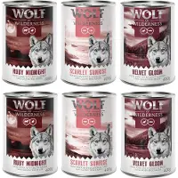 Wolf of Wilderness "Red Meat" 6 x 400 g Mixpakke