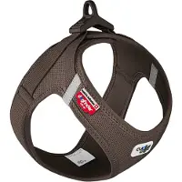 Curli Vest Harness Clasp Air-Mesh - Brun - XXXS
