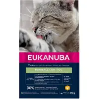 Eukanuba Adult Hairball Control kylling kattefoder