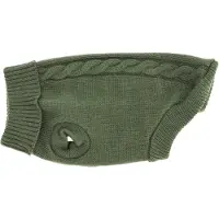 Dogman Strikket Hundetrøje Gina Grøn 35cm 35cm