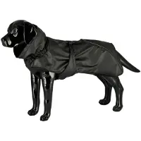 Dogman Dog Raincoat Aqua Black 60cm