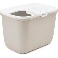 Savic Kattetoilet Hop In - Sand-beige / hvid