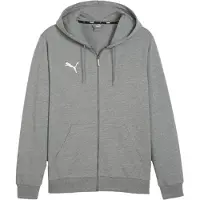 Puma Hættetrøje teamGOAL Casuals Full Zip - Grå/Hvid, størrelse Large