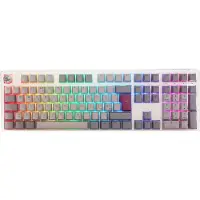 Ducky One 3 - Mist Nordic - Fullsize - Cherry Blue - RGB - ND - Gaming Tastatur - Nordisk - Grå