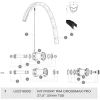 Mavic Crossmax Pro Tubeless Forhjulsfælg