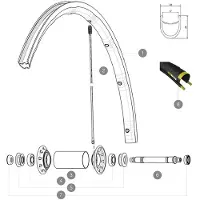 Mavic Ksyrium Pro Exalith 17c Forhjulsfælg