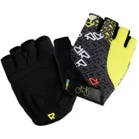 Radvik cykelhandsker Runde lime-sort str. M