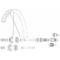 Mavic Kit 14 Rear Drive Side Edeemax 27.5´´ Eger