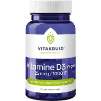 Vitakruid Vegansk Vitamin D3 25 mcg / 1000 IE - 120 stk.