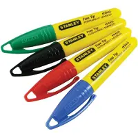 Stanley 1-47-329, 72 stk, Sort, Blå, Grøn, Rød, Sort, Blå, Grøn, Rød, 79 mm, 191 mm, 17 mm