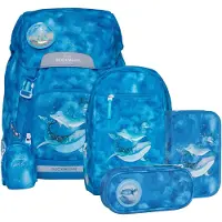 Beckmann Skoletaskesæt - Classic - Ocean - - OneSize - Skoletaske