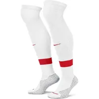 Nike Fodboldsokker Strike - Hvid/Rød, størrelse L: 42-46