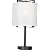 By Rydens Softy bordlampe 50 cm Mat hvid/Mat sort