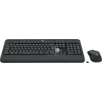 Logitech MK540 Advanced - keyboard and mouse set - QWERTZ - Hungarian Input Device - Tastatur & Mus sæt - Ungarsk - Sort