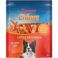 Rocco Økonomipakke: 4/12 poser Chings Originals - NY: Kyllingebryst i korte strimler 4 x 250 g