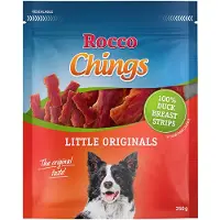 Rocco Økonomipakke: 4/12 poser Chings Originals - NY: Andebryst i korte strimler 4 x 250 g