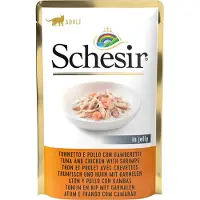 Schesir Økonomipakke: 24 x 85 g Complete Nutrition Filet i gelé - Tun og kylling med rejer