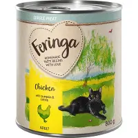 Feringa Single Meat Menu 6 x 800 g - Kylling med Græskar & Katteurt