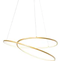 QAZQA Design pendellampe guld 72 cm inkl. LED 3-trins dæmpbar - Rowan