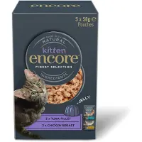 Encore Økonomipakke: 20 x 50 g Kitten i gelé portionspose - Mix: 2 varianter