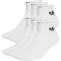 Adidas Originals Sokker 'Mid Ankle 6 Pairs' sort / hvid