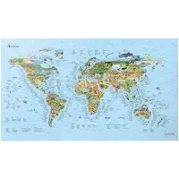 Awesome Maps Surftrip Best Surf Beaches Of The World Original Colored Edition Kort