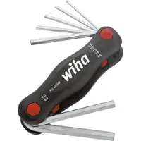 Wiha 351 PK7, L-formet unbrakonøglesæt, Metric, 7 stk, 1.5,2,2.5,3,4,5,6 mm